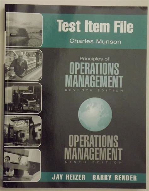 Operations Management: Test Item File