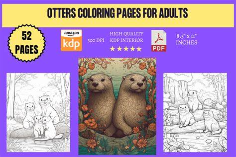 Otters! The Coloring Book