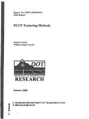 PCCP texturing methods