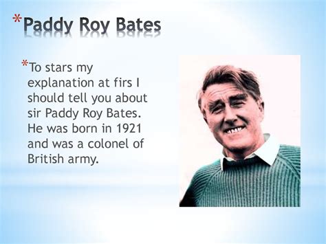 Paddy Roy Bates