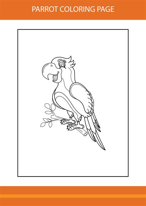 Parrot Coloring Book
