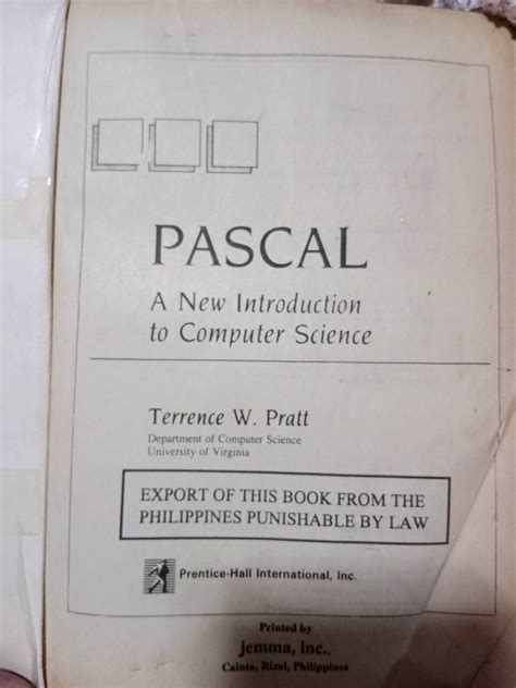 Pascal: A New Introduction to Computer Science