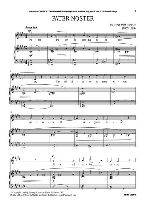 Pater Noster Sheet Music