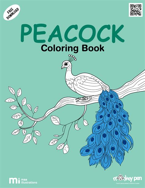 Peacock Colouring Book
