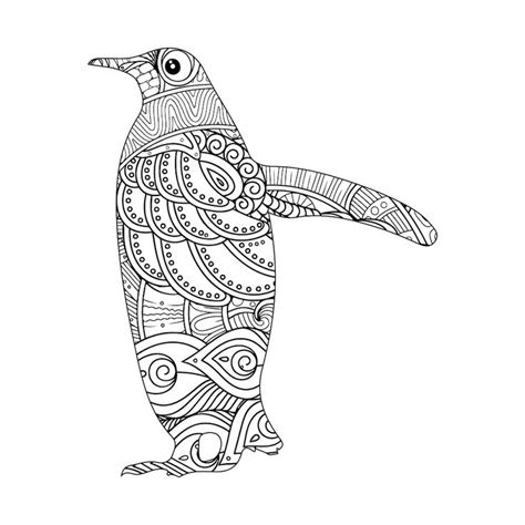 Penguin Mandala Coloring Book