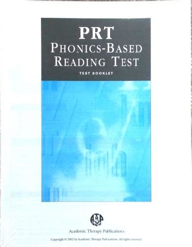 Phonics Based Reading Test - PRT