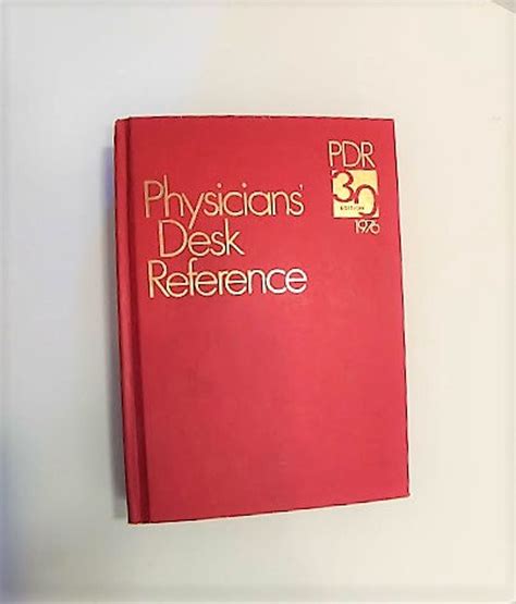 Physicians Desk Reference PDR 30 Edition 1976