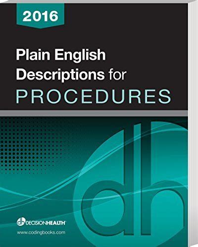 Plain English Descriptions for Procedures 2016