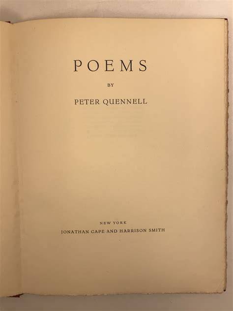 Poems by Peter Quennell