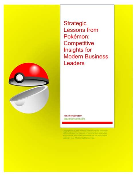 Pokemon Leadership Lessons