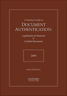 Practical Guide to Document Authentication 2009