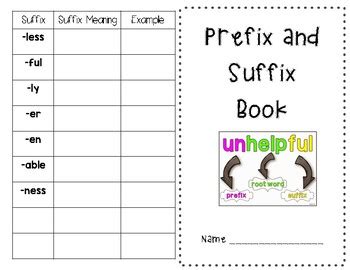 Prefix & Suffix Book