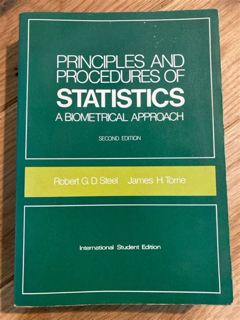 Principles and Procedures of Statistics