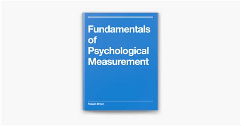 Principles of Psychological Measurement