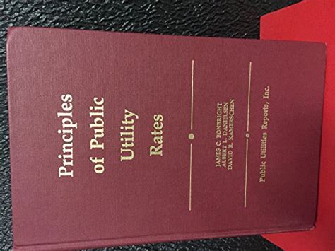 Principles of Public Utility Rates