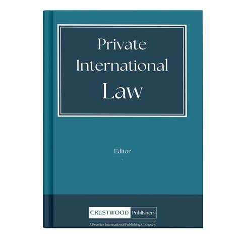 Private International Law. General Legislation