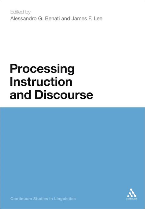 Processing Instruction and Discourse