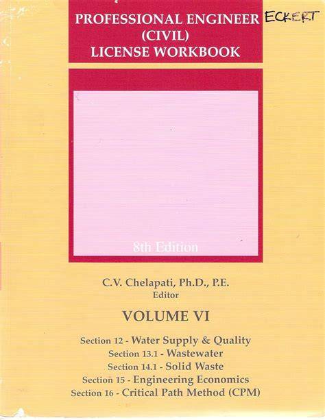 Professional Engineer (Civil) License Workbook Volume VII