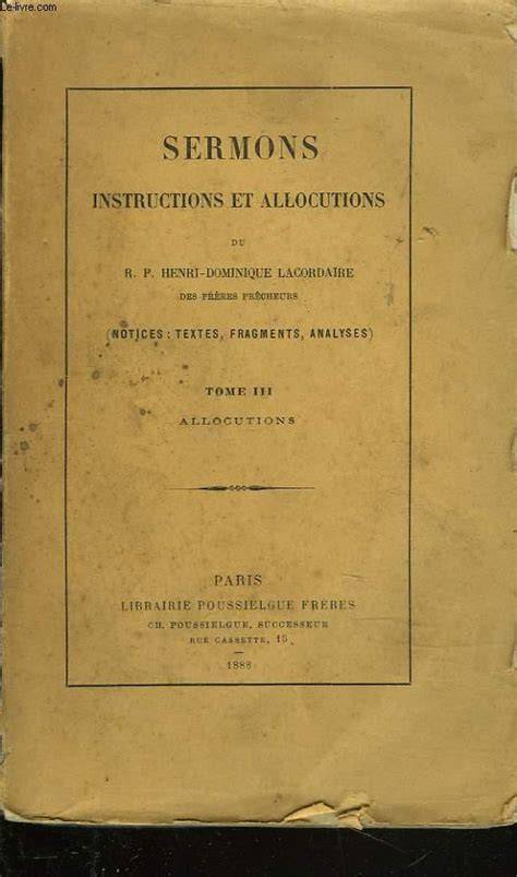 Programmes of Sermons and Instructions