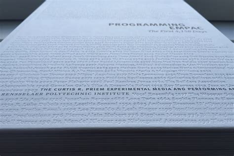Programming EMPAC: The First 4,158 Days