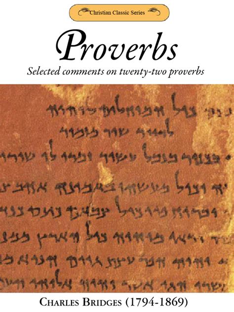 Proverbs: Selected comments on twenty-two proverbs