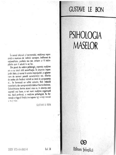 Psihologia maselor