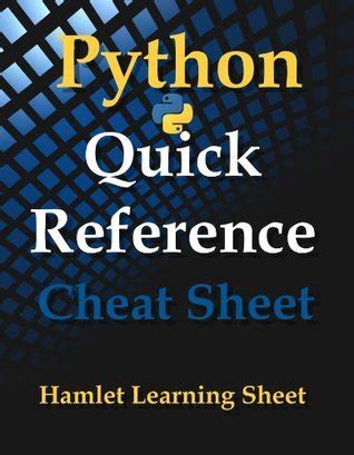 Python: Quick Reference - Cheat Sheet - Print & Laminate