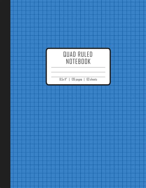 Quad Ruled Graph Paper Notebook