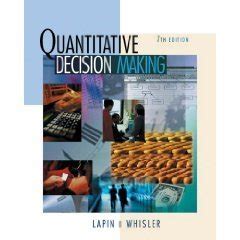 Quantitative Decision Making