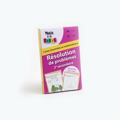 Résolution de problèmes - 2e secondaire