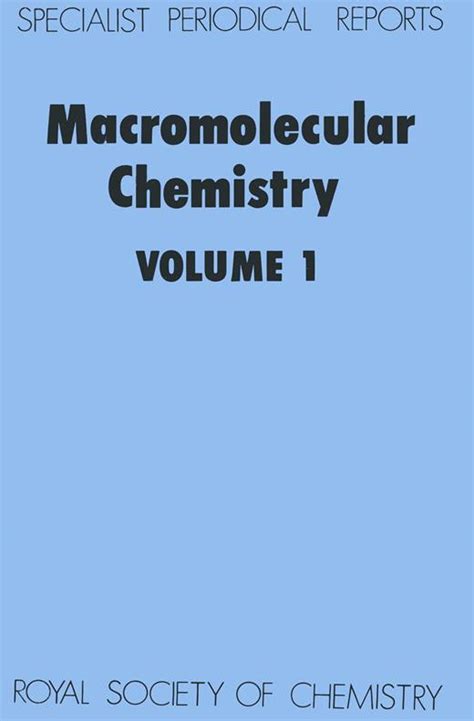 REVIEWS in MACROMOLECULAR CHEMISTRY. Volume 8