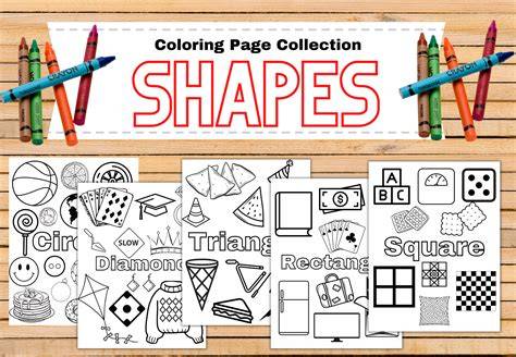 Rainbow Scribbles: Simple Shapes Coloring book