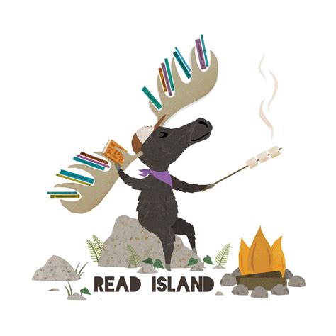Read Island: Moose Sticker