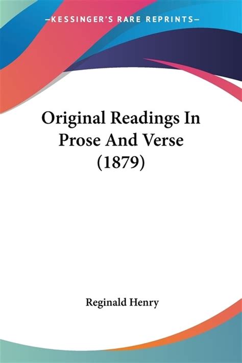 Readings in Prose and Verse