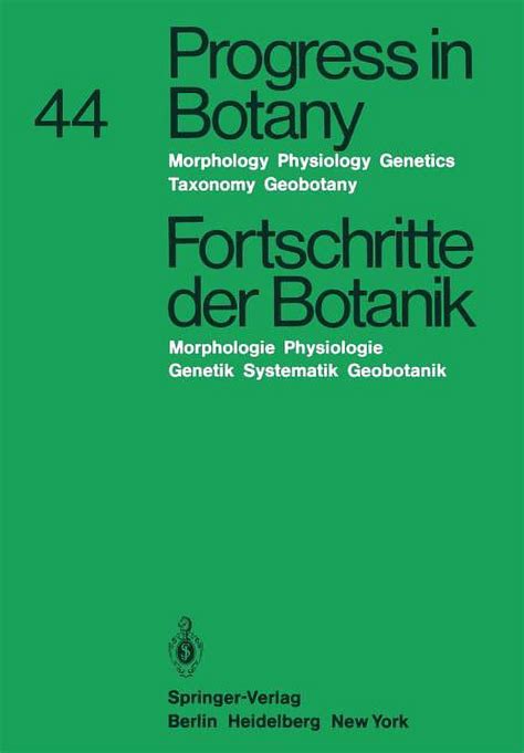 Recent Progress in Botany