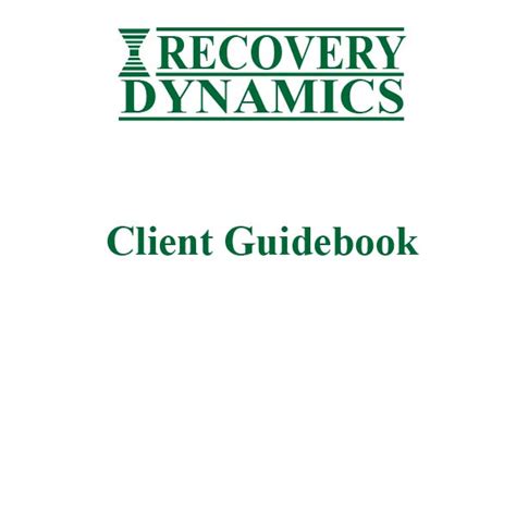 Recovery Dynamics: Client Guide Book