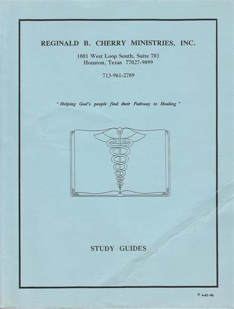 Reginald B. Cherry Ministries - Study Guides