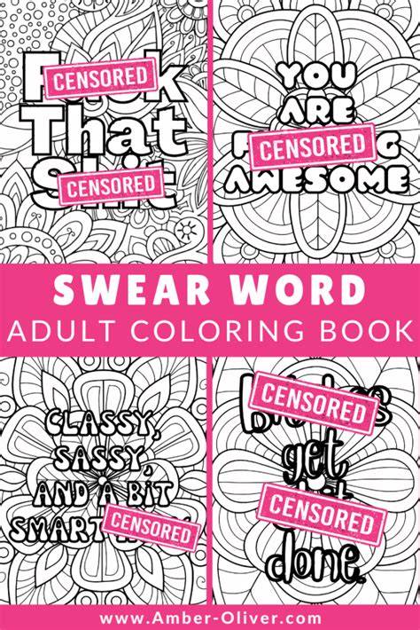 Reporter Swear Word Coloring Book