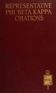 Representative Phi Beta Kappa Orations