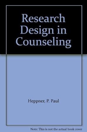 Research Design in Counseling