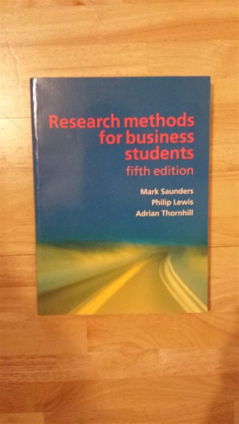 Research Methods For Business Students, 5th ed.