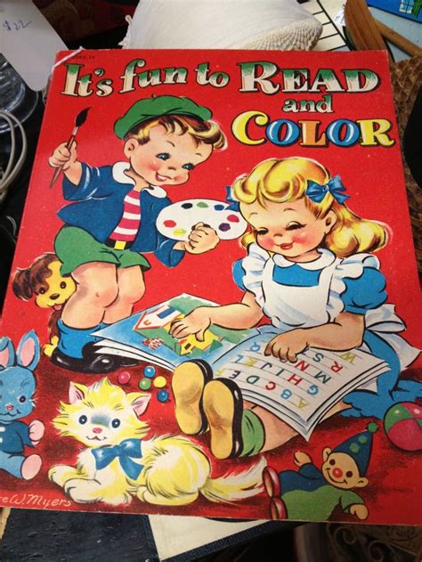 Retro 1950s Coloring Books!