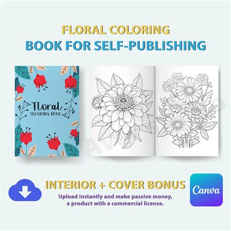 Reverse Floral Coloring Book