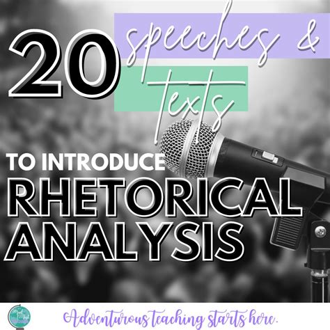 Rhetorical analysis of speeches