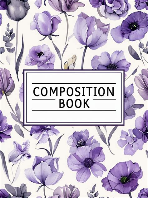 Rich Floral Composition Notebook for Fall