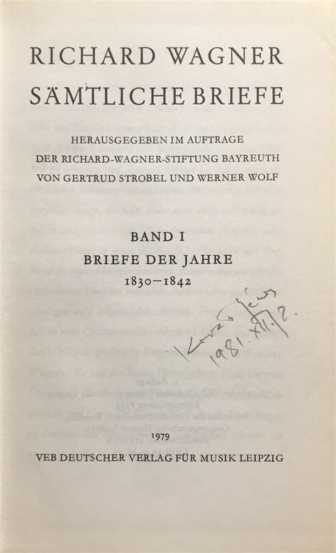Richard Wagner. Briefe