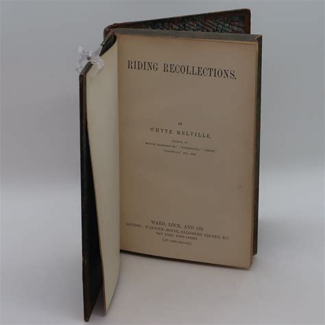 Riding Recollections