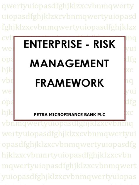 Risk Management In Petra