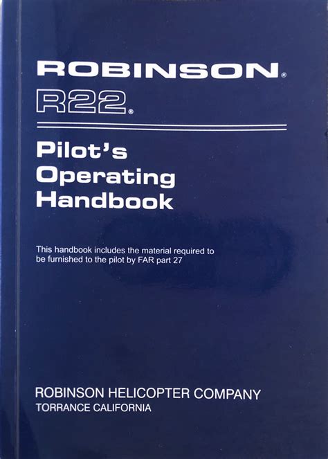 Robinson R22 Pilots Operating Handbook