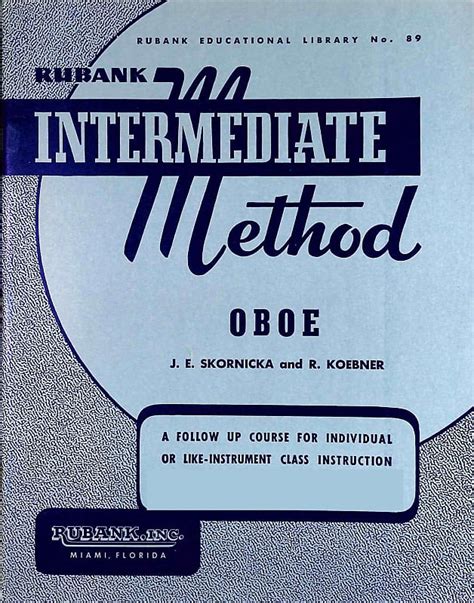 Rubank Intermediate Method - Oboe